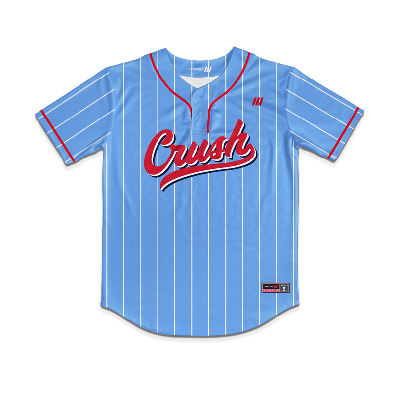 Crush Softball Jersey (Light Blue/White Pins)