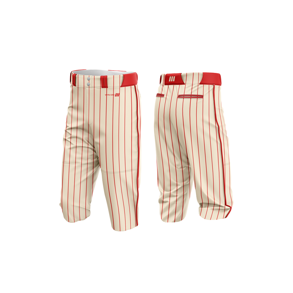 SA Storm Baseball Pants 2025 (Cream w/Red Pins)