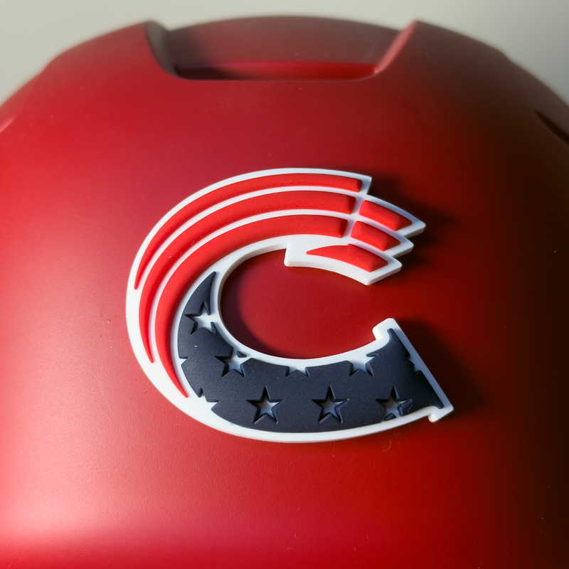 Crush "C" 3D Helmet Decal