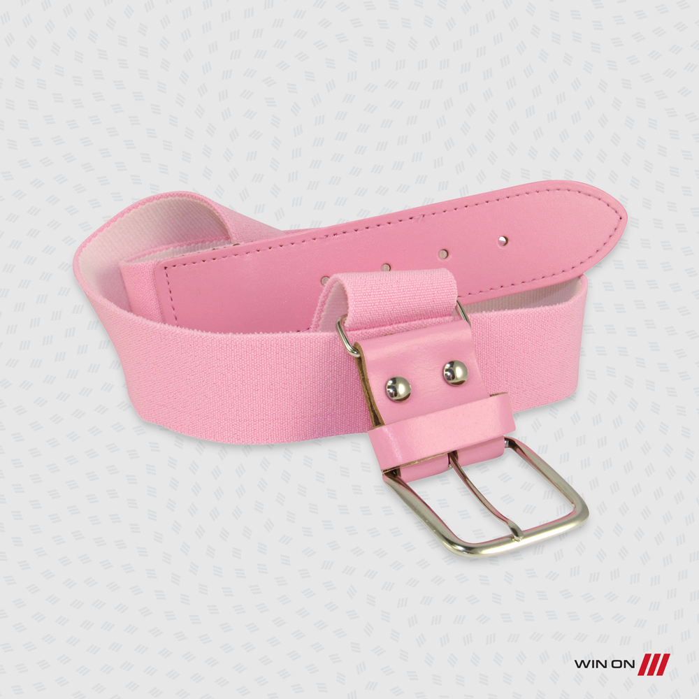 Pink Baseball Belt