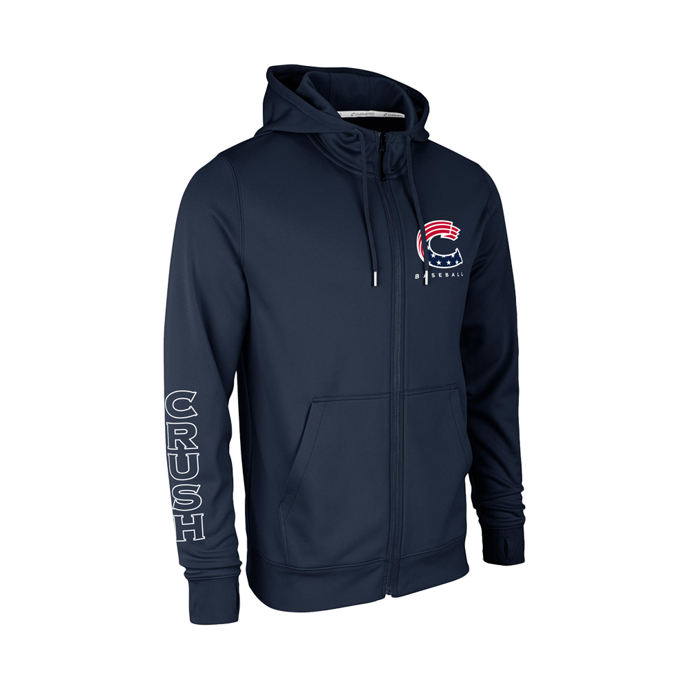 Crush Fleece Zip Up Hoodie (Polyester)