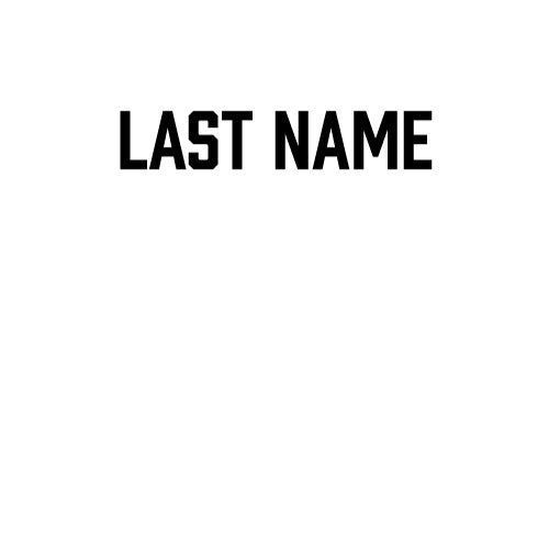Name & Number (add-on)