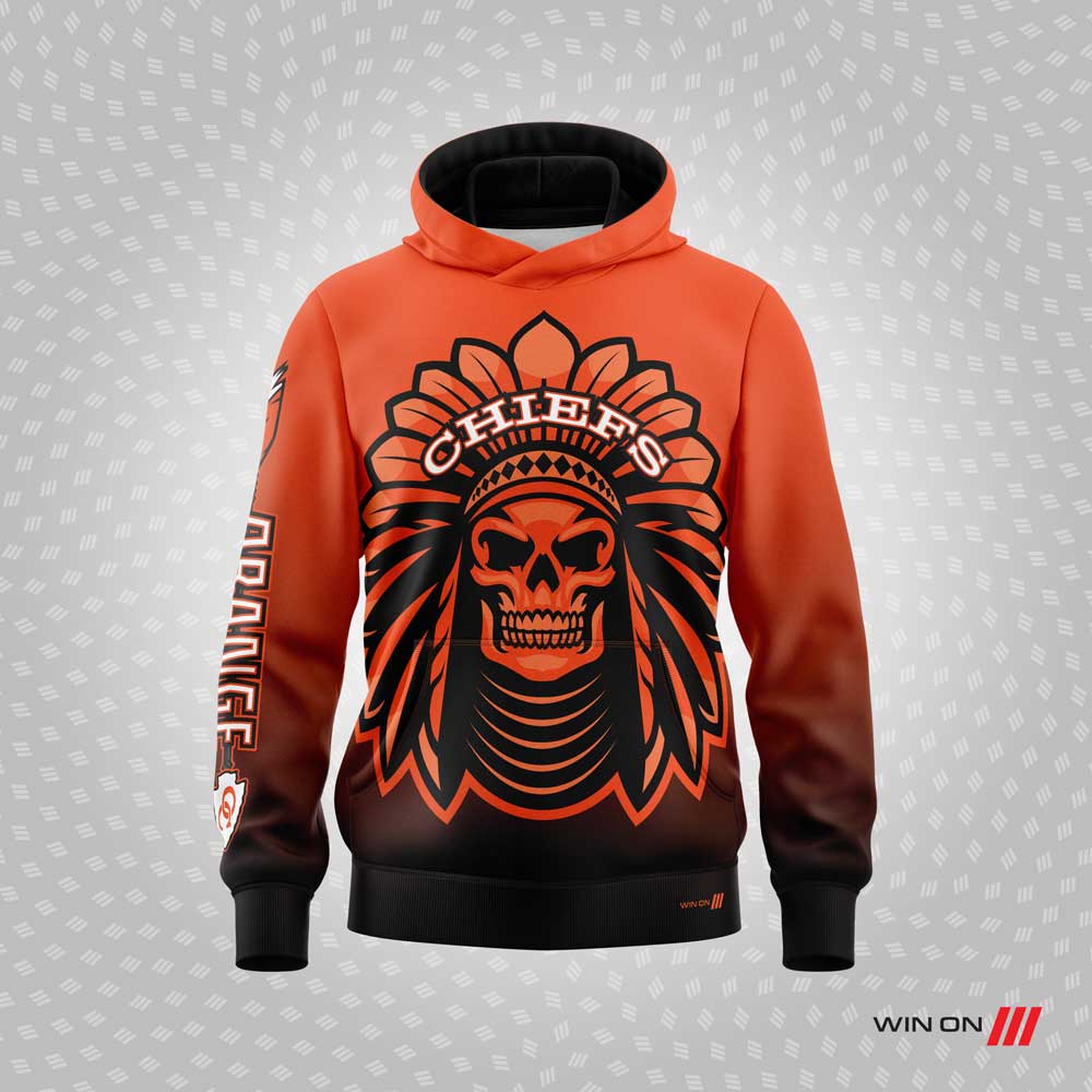 Orange Chiefs "Big Chief" Hoodie