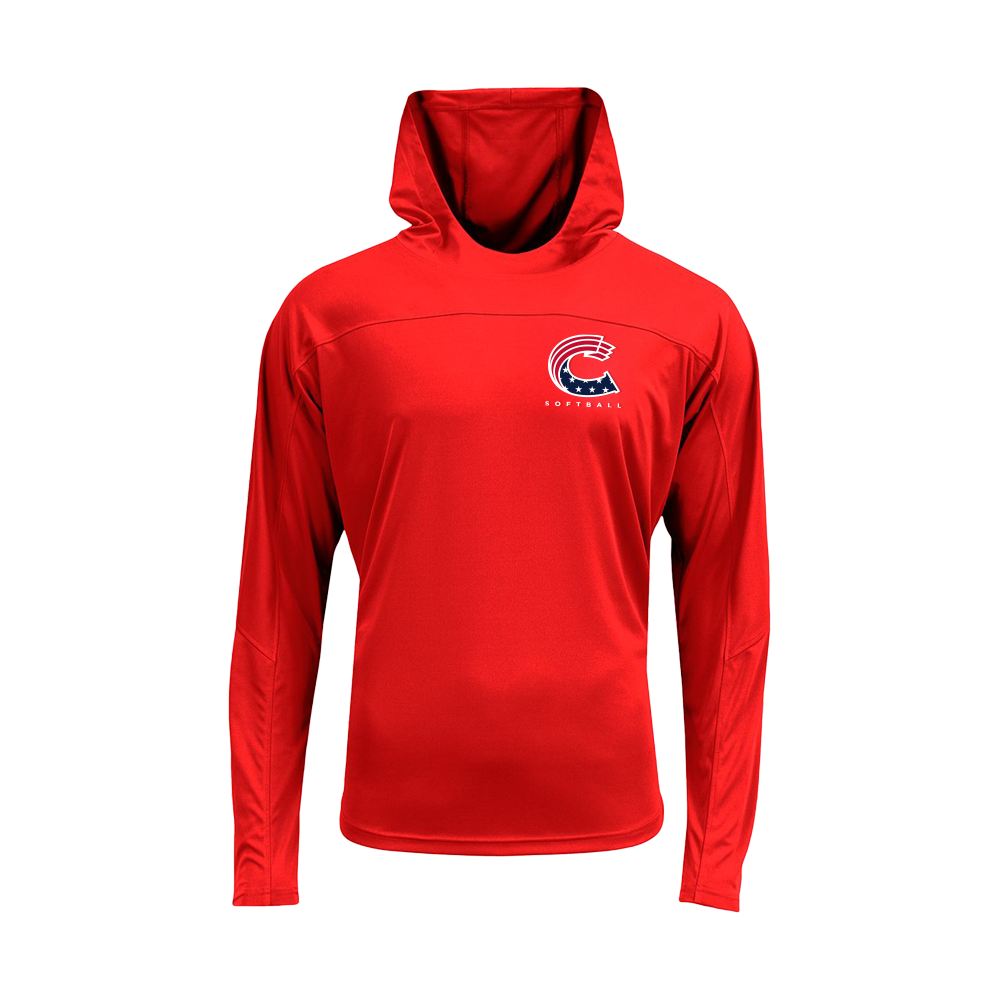 Crush Softball AirFlex Hooded Long Sleeve Performance Tee