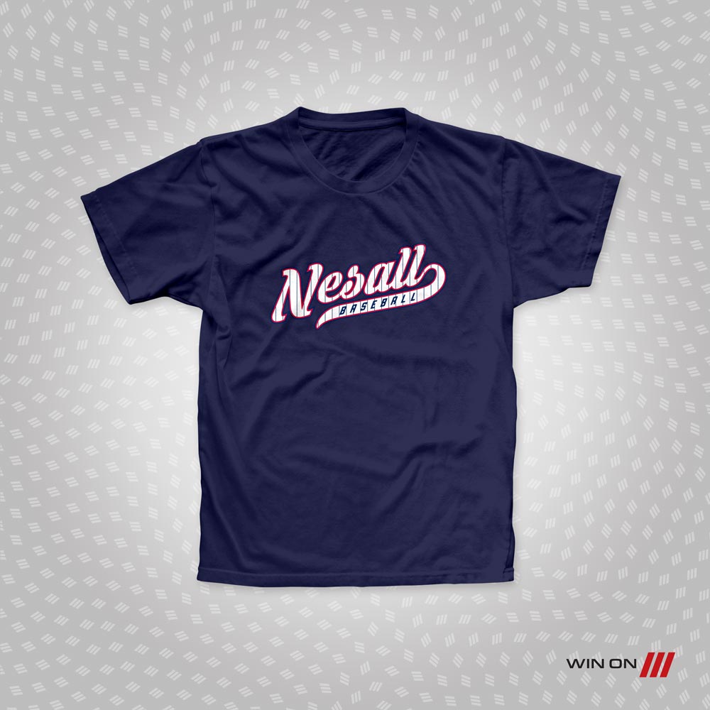 NESALL Baseball Pinstripe Logo T-Shirt