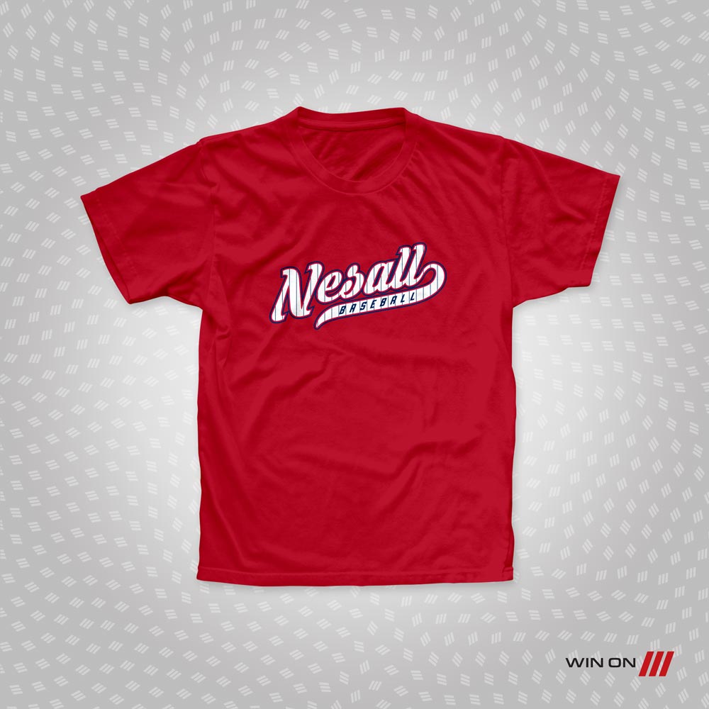 NESALL Baseball Pinstripe Logo T-Shirt