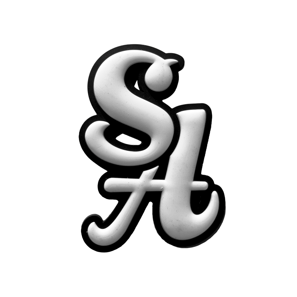 Santa Ana Pony "SA" 3D Helmet Decal