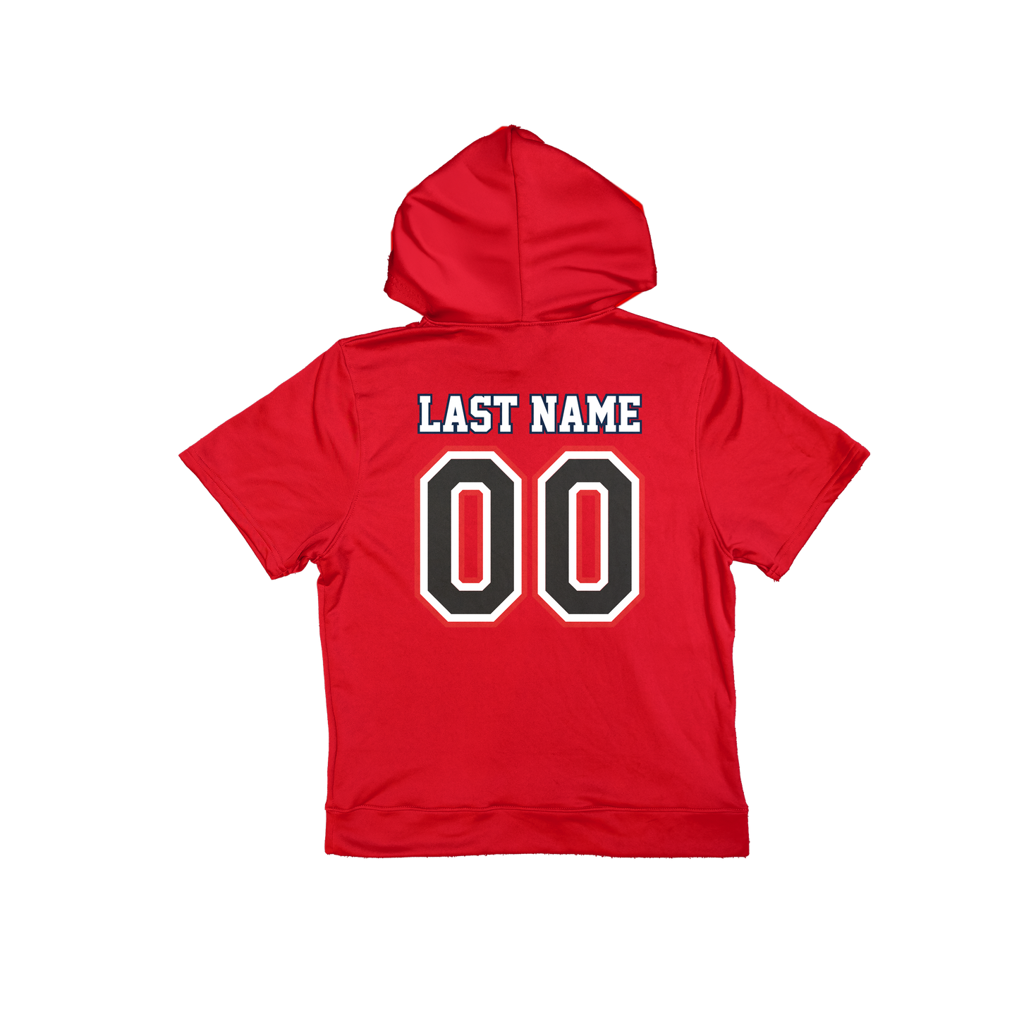 SA Football Short Sleeve Poly Fleece Hoodie