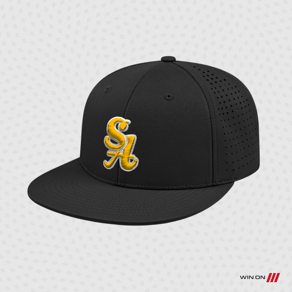 Santa Ana Pony SA FlexFit Hat (Black Hat)