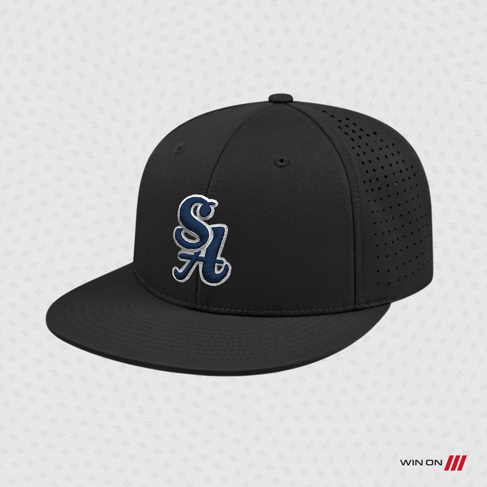 Santa Ana Pony SA FlexFit Hat (Black Hat)