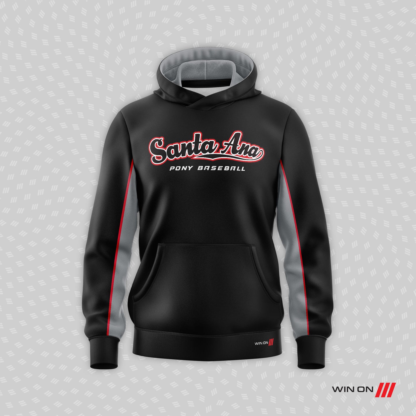 Santa Ana Pony 2-Tone Sleeves Logo Hoodie