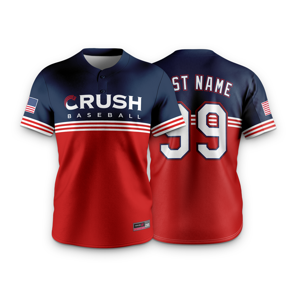 Crush 2-Button Jersey (Navy/Red)