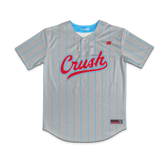 Crush Softball Jersey (Silver/Light Blue Pins)