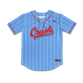 Crush Softball Jersey (Light Blue/White Pins)