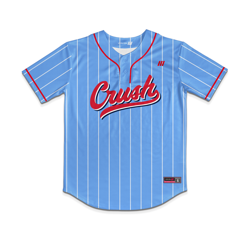 Crush Softball Jersey (Light Blue/White Pins)