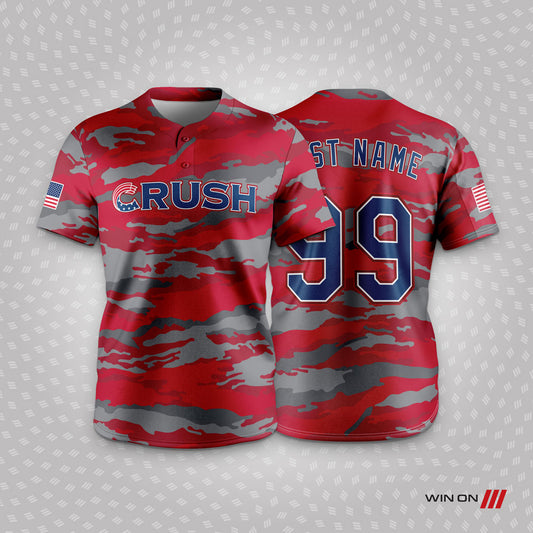 Crush "Red/Gray Camo" 2-Button Jersey