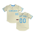 Crush 2-Button Jersey - Cream/Light Blue Pinstripes