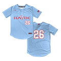 Havoc Softball Jersey (Light Blue/White Pins)