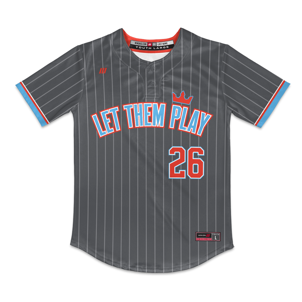 LTP Reign 2-Button Graphite Pinstripe Jersey