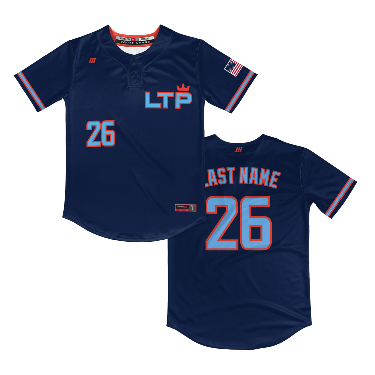LTP Reign 2-Button Jersey (Navy)