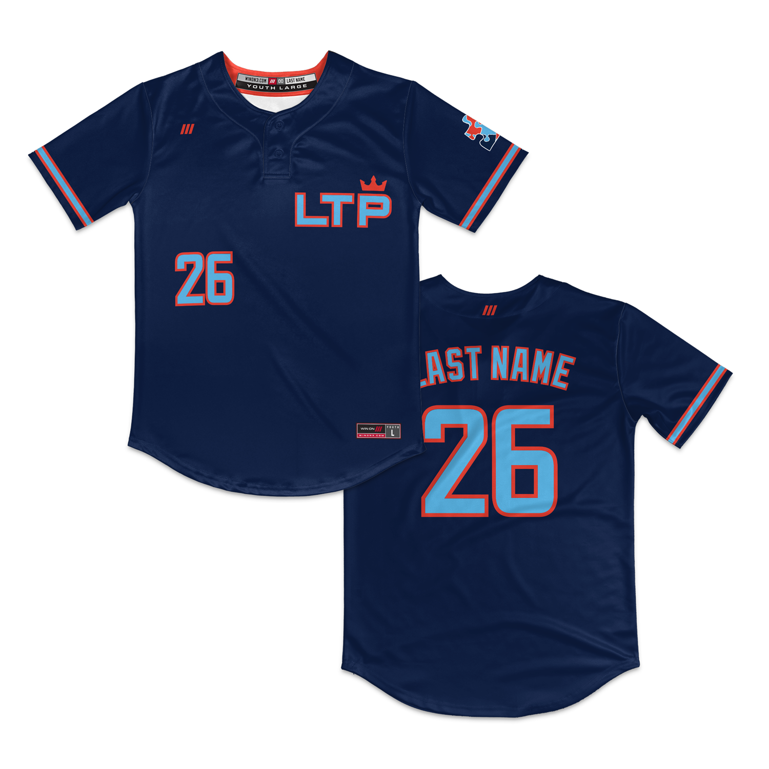 LTP 2-Button Jersey (Navy)
