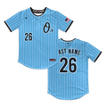 O's 2-Button Jersey (Light Blue Pinstripes)