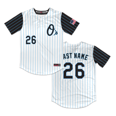 O's 2-Button Jersey (White Pinstripes)