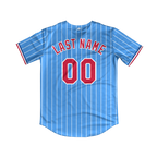 SoCal Aces 2-Button Jersey (Light Blue/White Pinstripes)