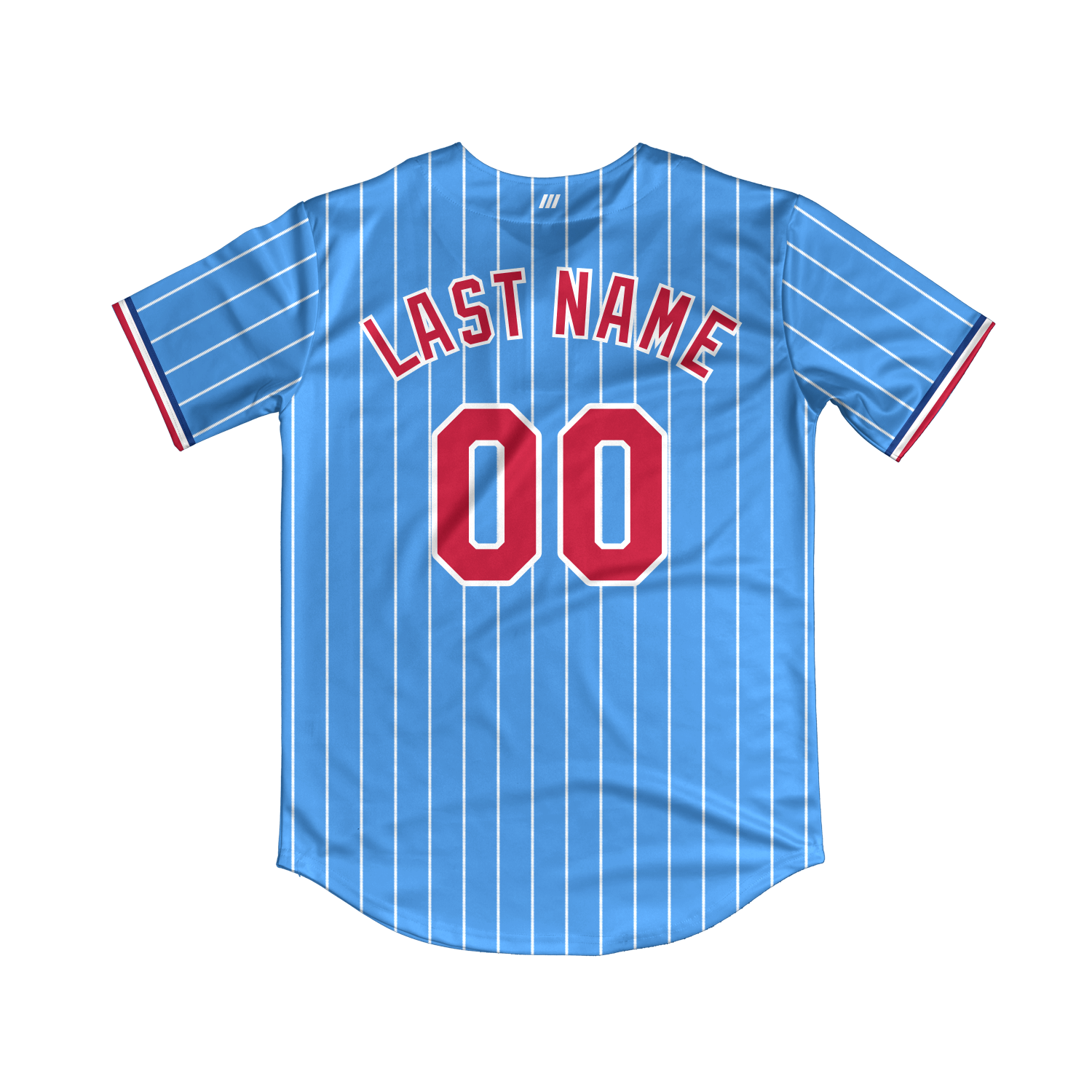 SoCal Aces 2-Button Jersey (Light Blue/White Pinstripes)