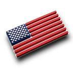 US Flag 3D Helmet Decal