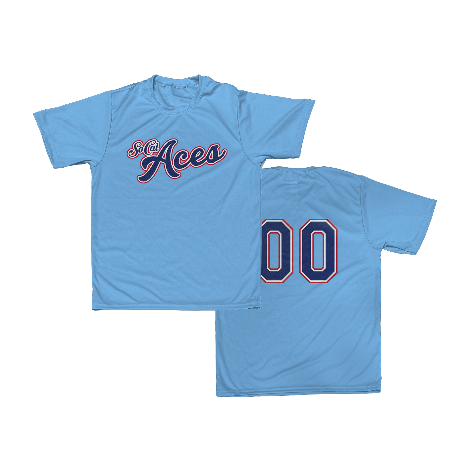 Aces Scrimmage Performance Tee (Light Blue)