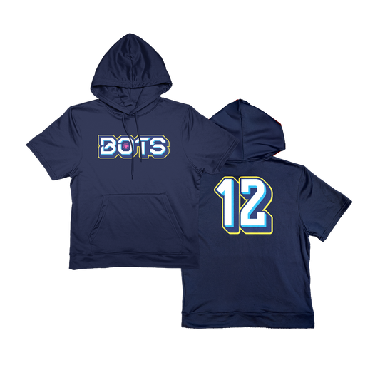 OC Bots Short Sleeve Poly Fleece Hoodie