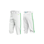Irvine Dolphins Baseball Pants (White with Blue-Green Piping)