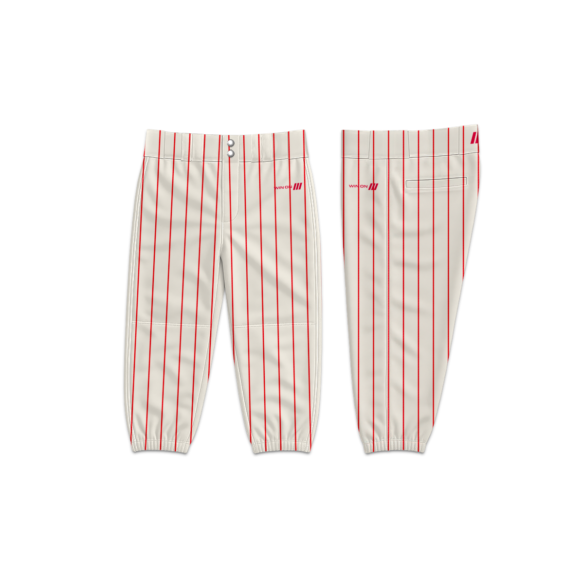 Tustin Legends Baseball Pants (Cream/Red Pins)