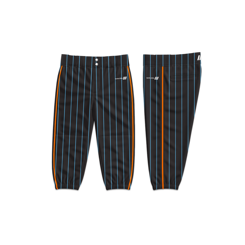 O's Black Pinstripe Baseball Pants