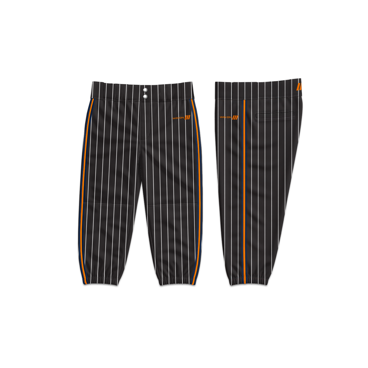 O's Black/White Pinstripe Baseball Pants