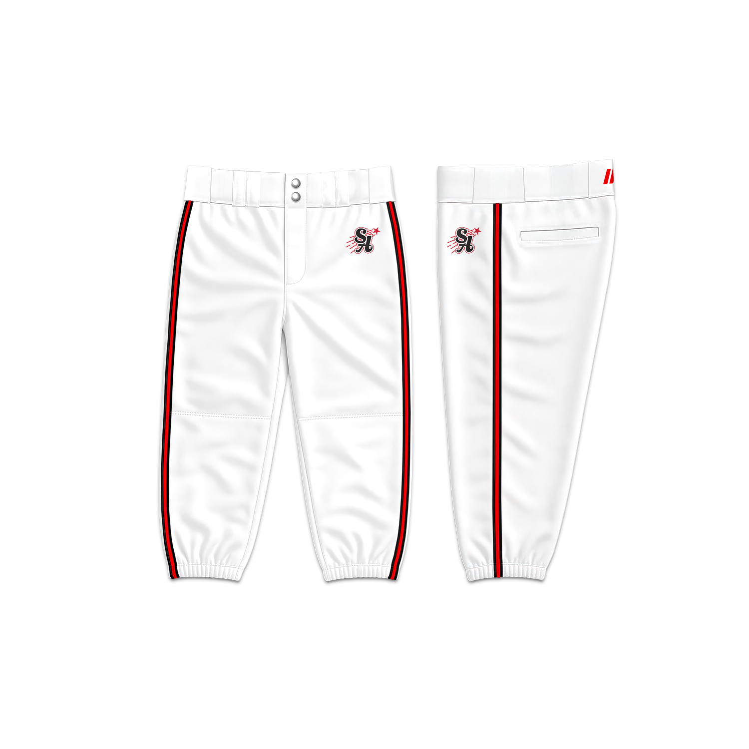 SAPB All-Star Baseball Pants (White)