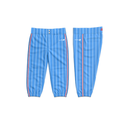 SoCal Aces Baseball Pants (Light Blue/White Pinstripes)