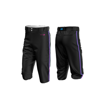 Irvine Dolphins Baseball Pants (Pink/Blue Piping) - Mitani 11U