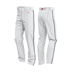 Crush Pinstripe Baseball Pants (White/Navy)