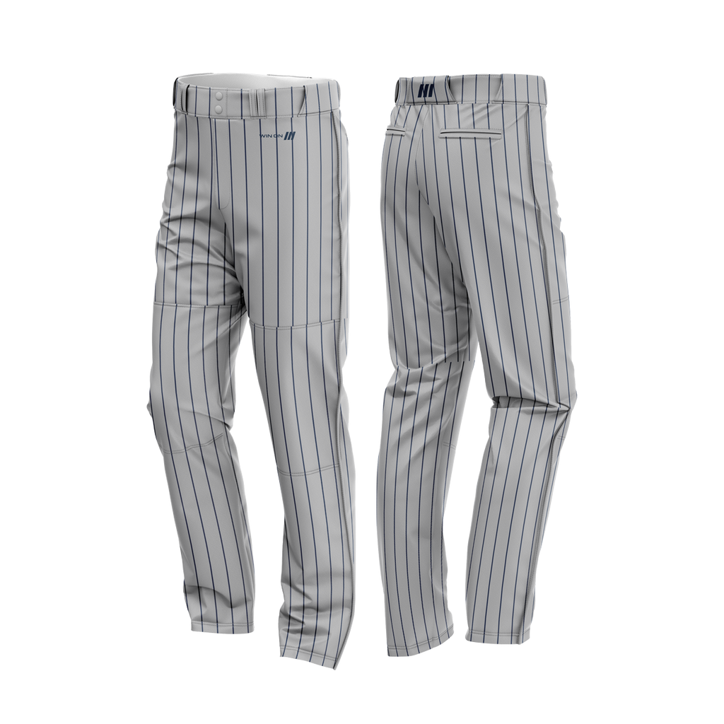 Crush Pinstripe Baseball Pants (Gray/Navy)