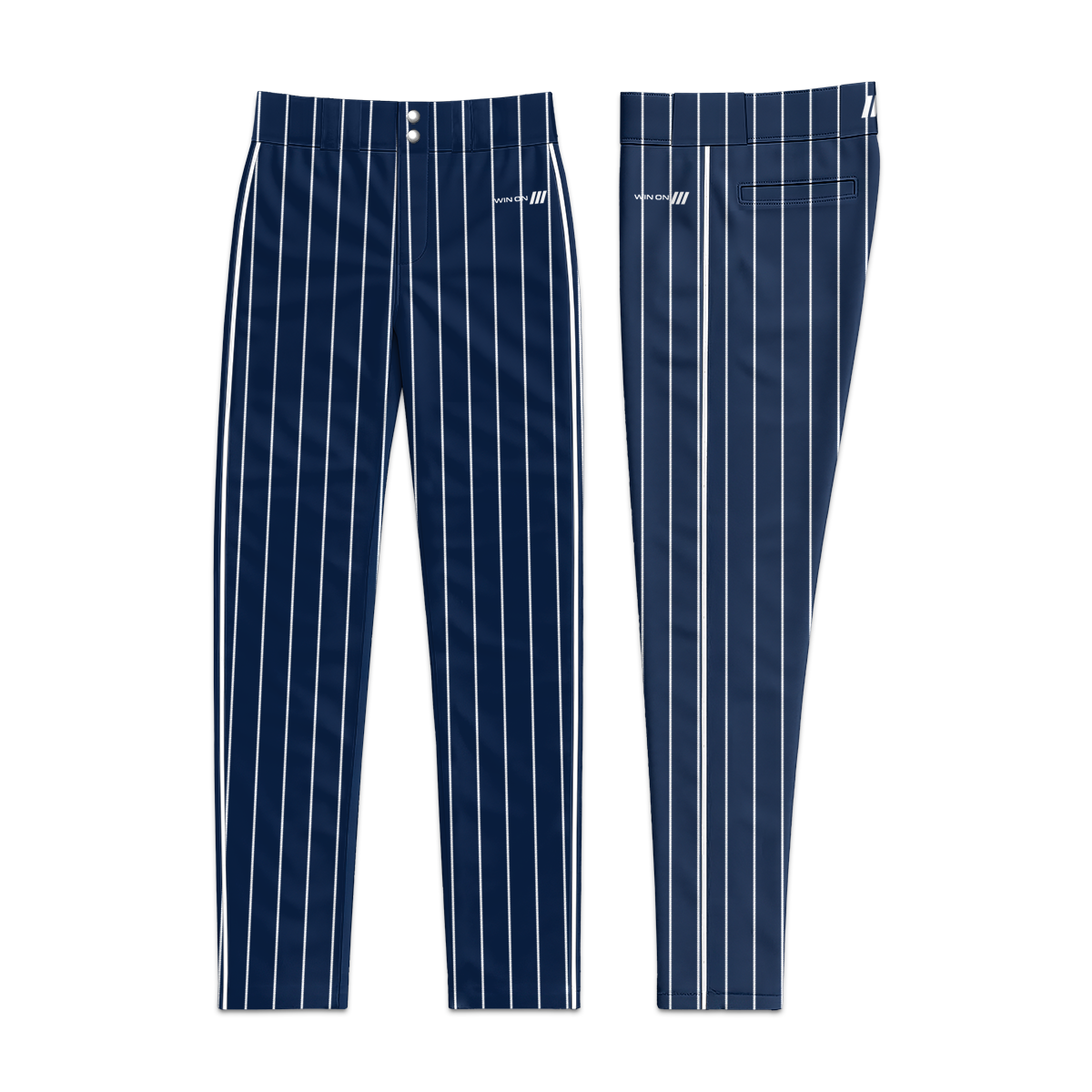 Crush Navy/Pinstripe Baseball Pants - 13U Brambilla
