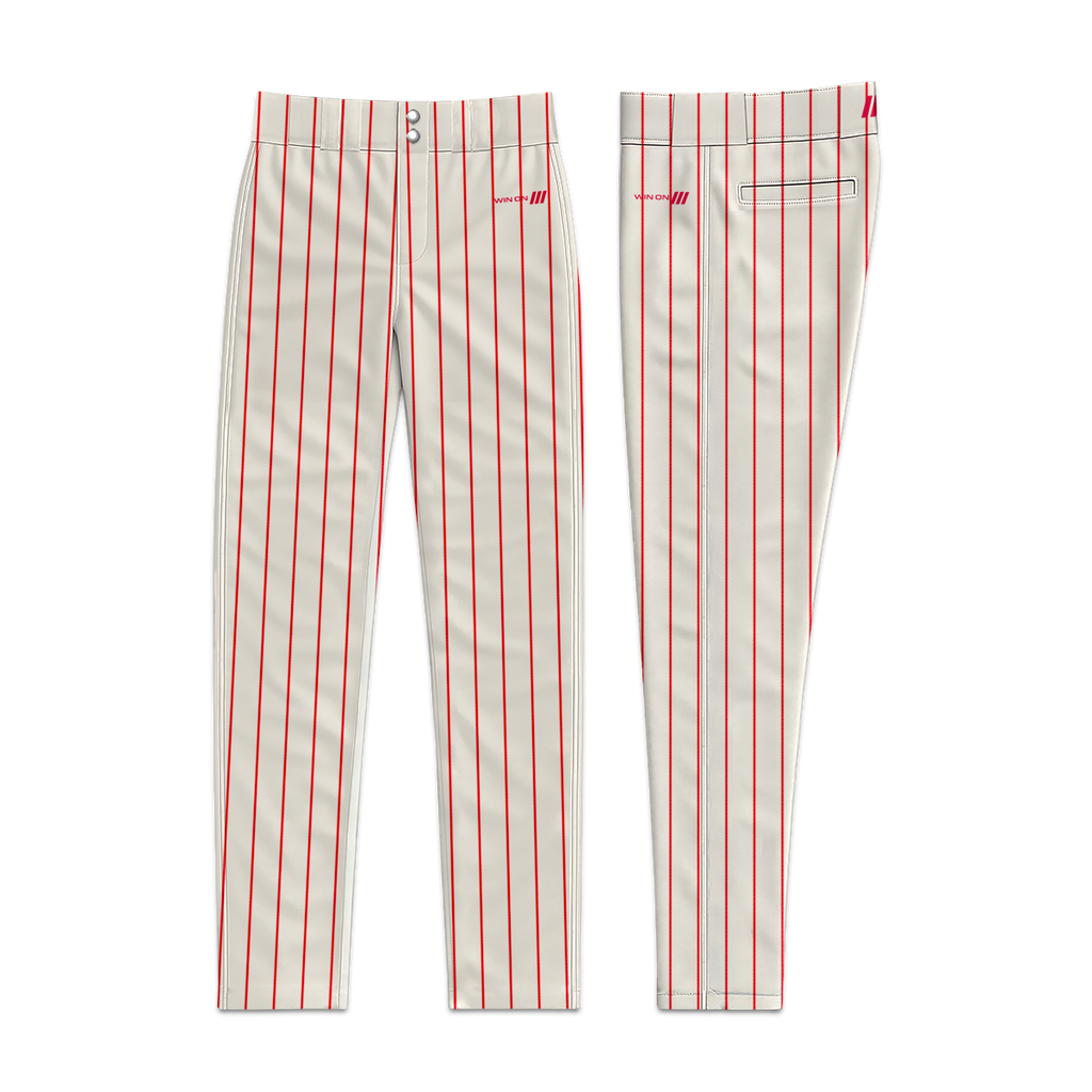 Tustin Legends Baseball Pants (Cream/Red Pins)