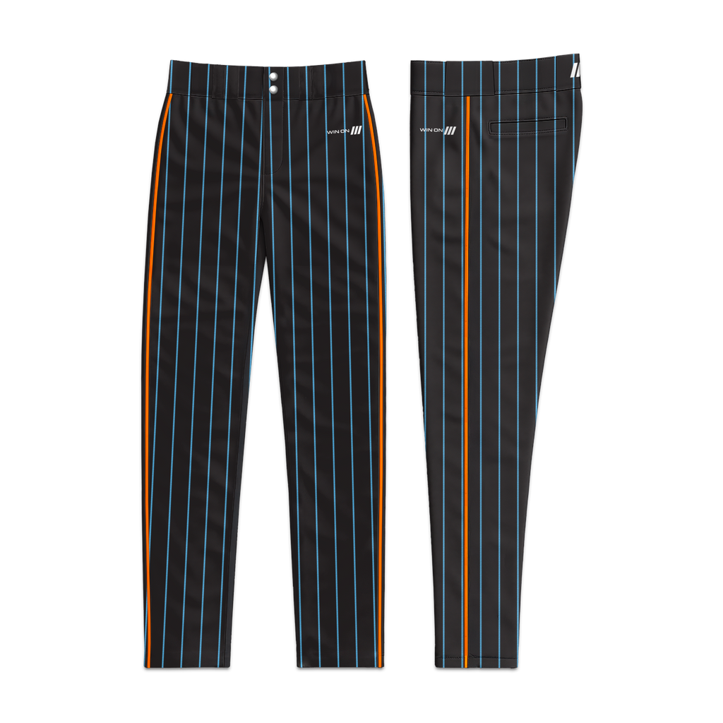 O's Black Pinstripe Baseball Pants