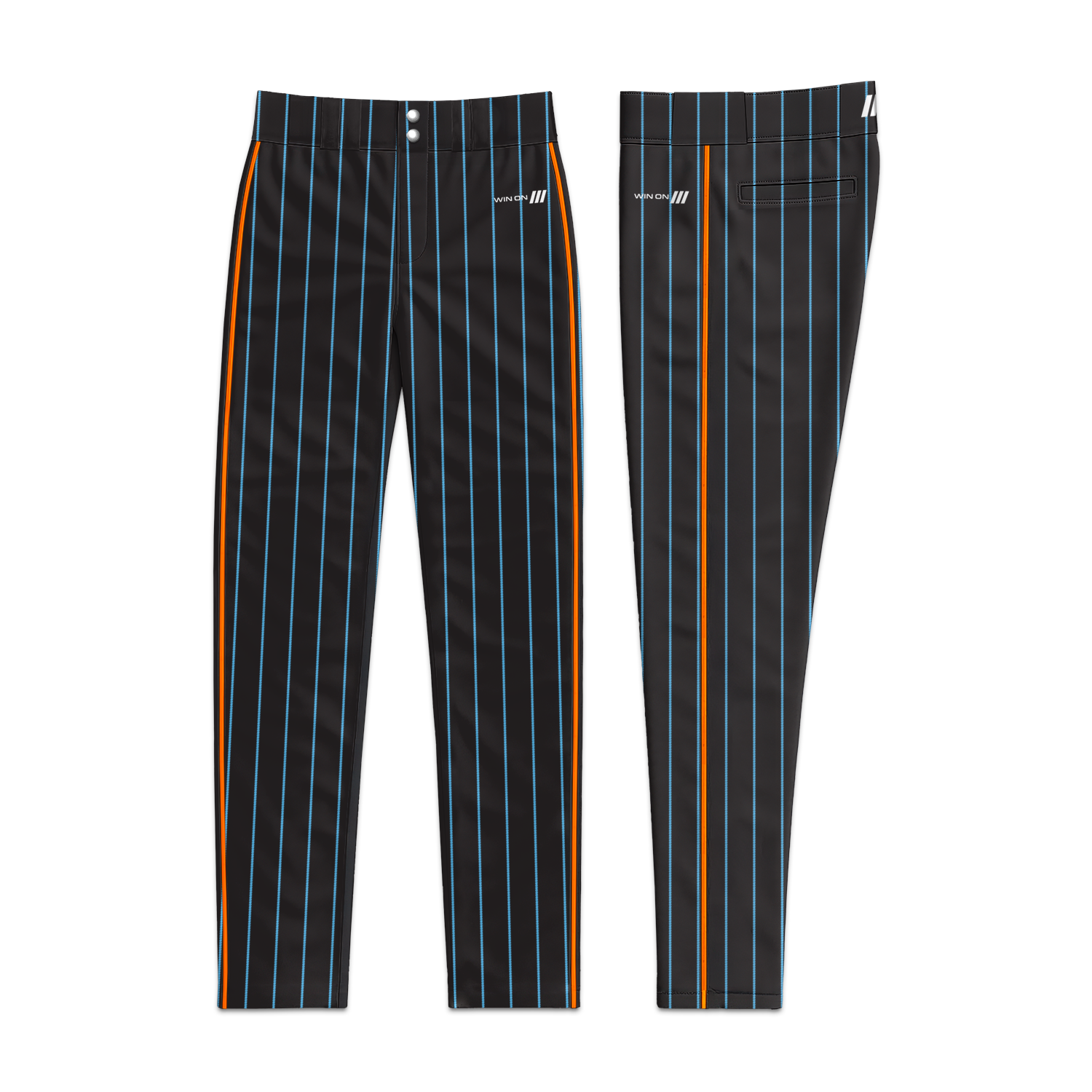 O's Black Pinstripe Baseball Pants