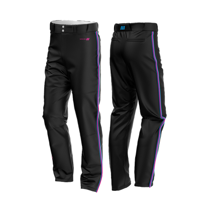 Irvine Dolphins Baseball Pants (Pink/Blue Piping) - Mitani 11U