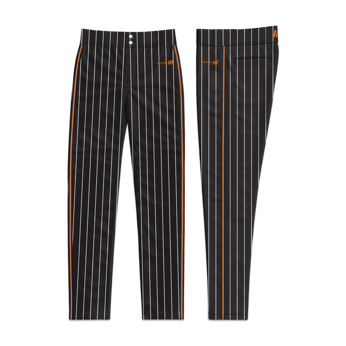 O's Black/White Pinstripe Baseball Pants
