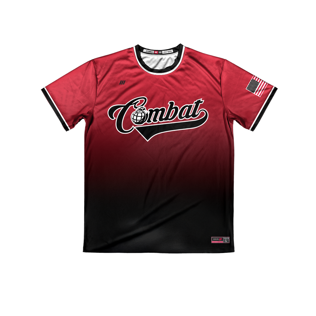 Combat Crew Neck Pullover Jersey (Red)