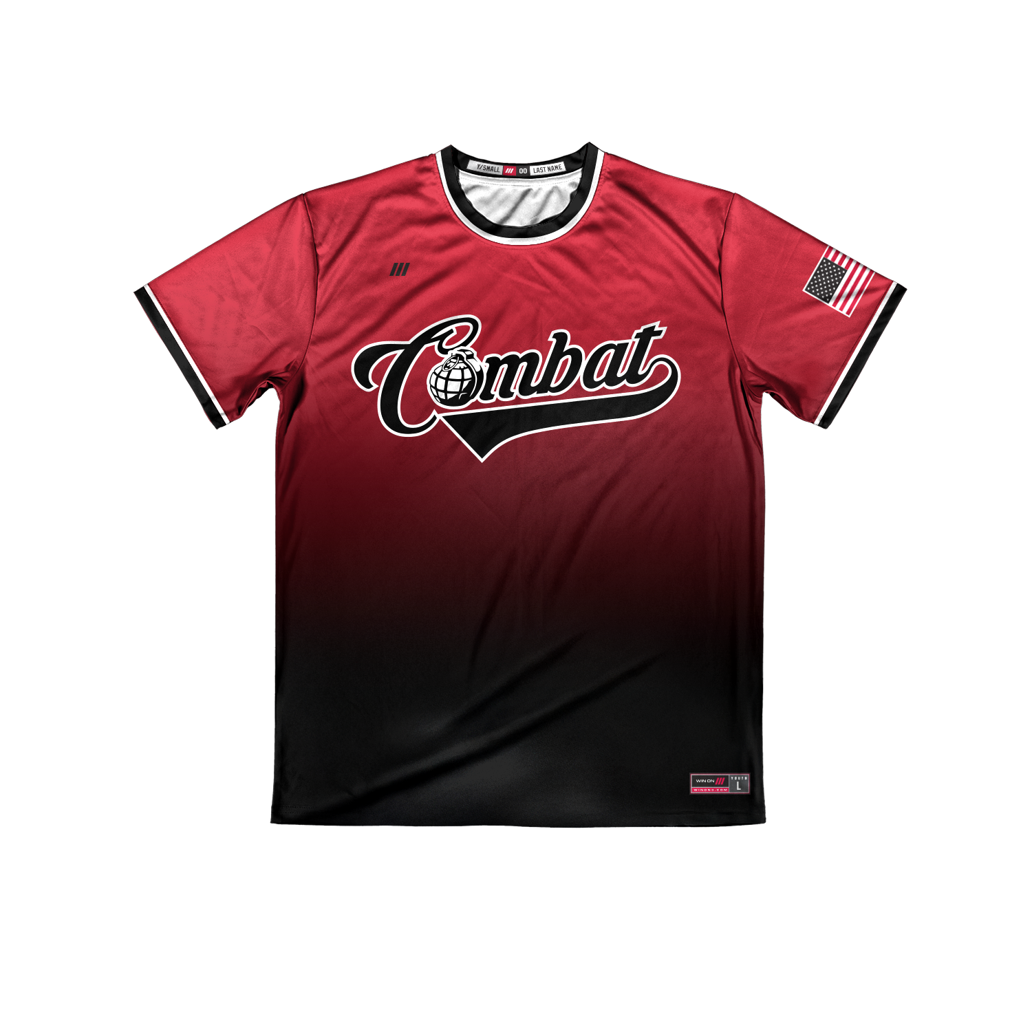 Combat Crew Neck Pullover Jersey (Red)