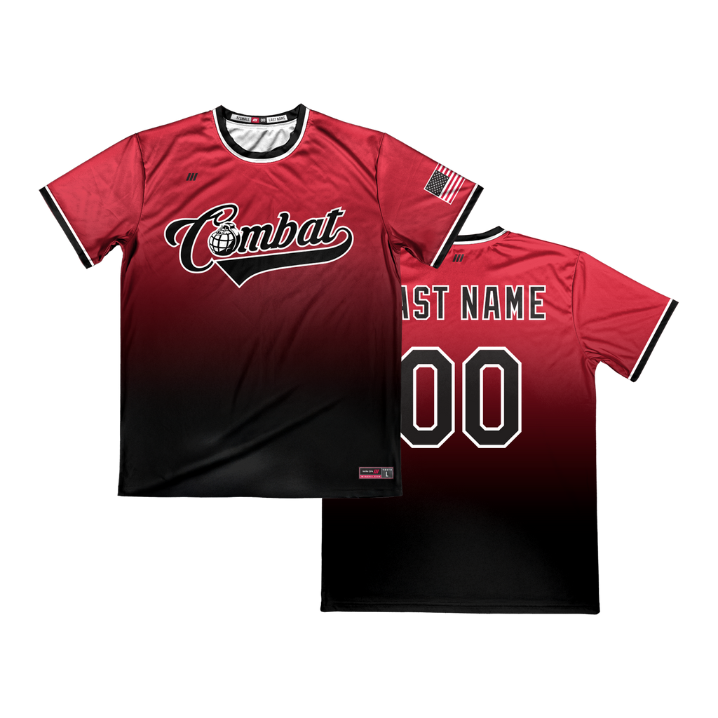 Combat Crew Neck Pullover Jersey (Red)